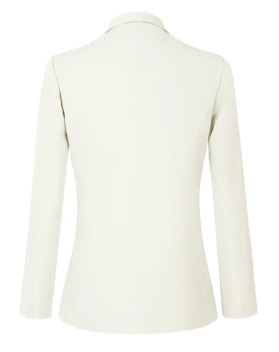 Urban CoCo Women's Formal Blazer White X-Large | Elegant Office Attire with US Import Quality - view 3