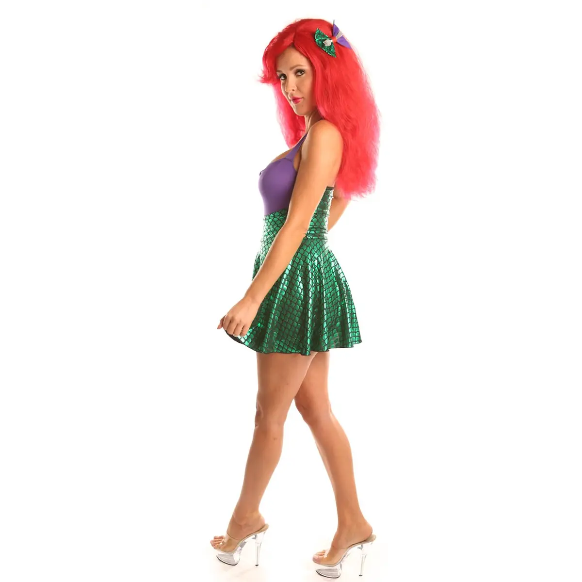 Disiao Sea Dreams Mermaids Role Play Costume Set Halloween Green and Purple | Mermaid Costume for Women - view 4