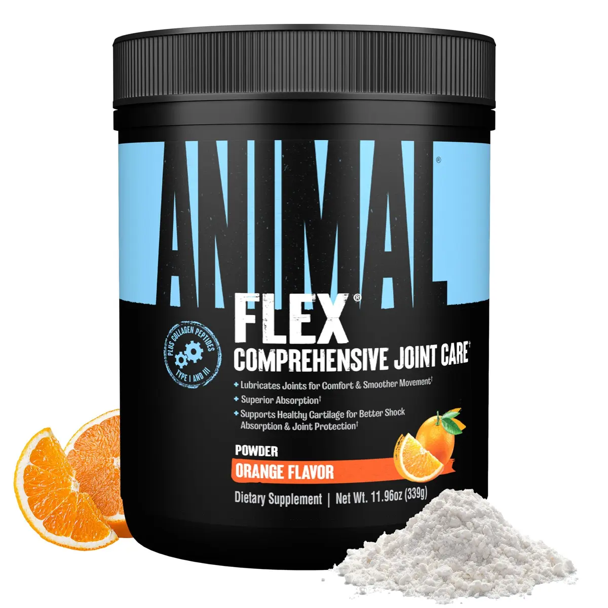 Animal Flex Joint Support Supplement Powder Orange 30 Servings | Glucosamine & Chondroitin for Joint Health - main product image