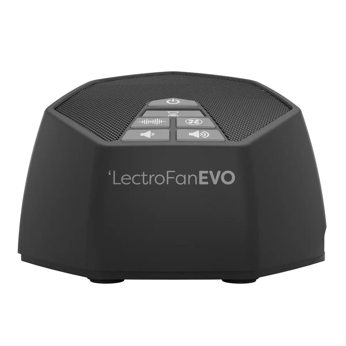 LectroFan EVO Sound Machine Charcoal | 22 Non-Looping Sounds, 120cm (4ft) AC Power Cord - main product image