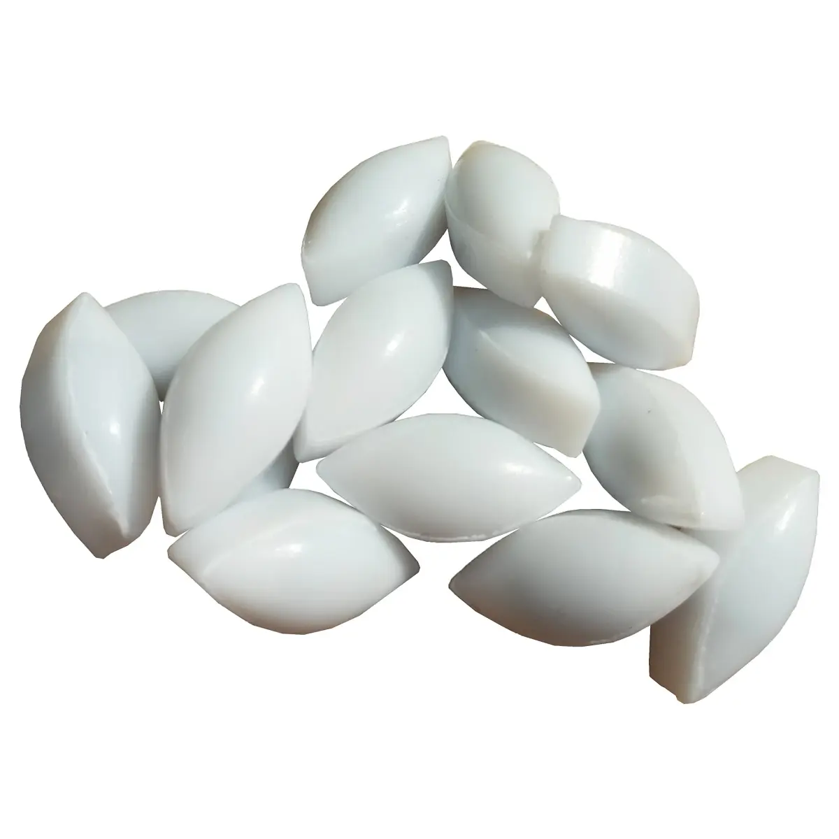BBTCTY Olive Shape PTFE Magnetic Stirrer Mixer Stir Bars, 7x15mm, Pack of 10 | Inert & Non-Toxic Lab Consumables - main product image