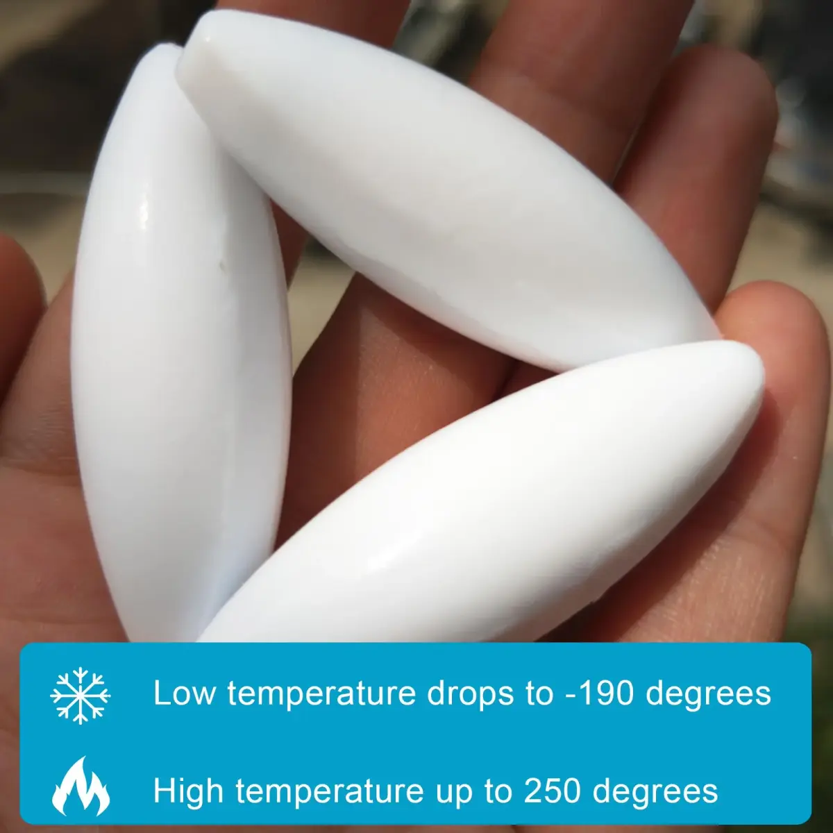 BBTCTY Olive Shape PTFE Magnetic Stirrer Mixer Stir Bars, 17mm x 50mm, Pack of 3 - view 4