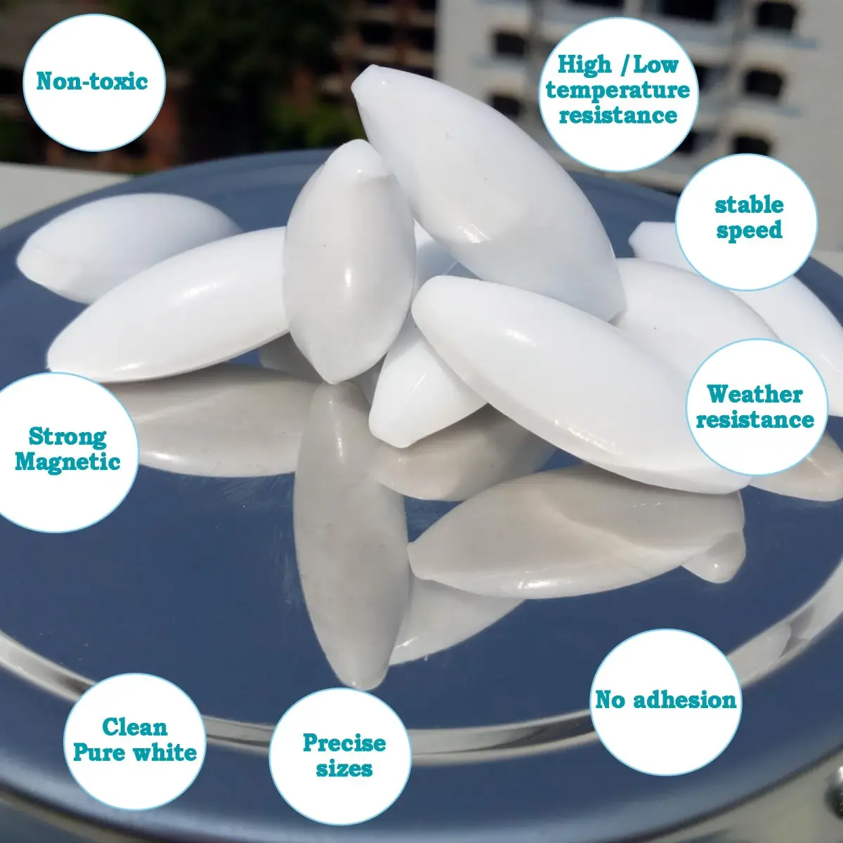 BBTCTY Olive Shape PTFE Magnetic Stirrer Mixer Stir Bars, 12mm x 35mm, Pack of 10 - view 3