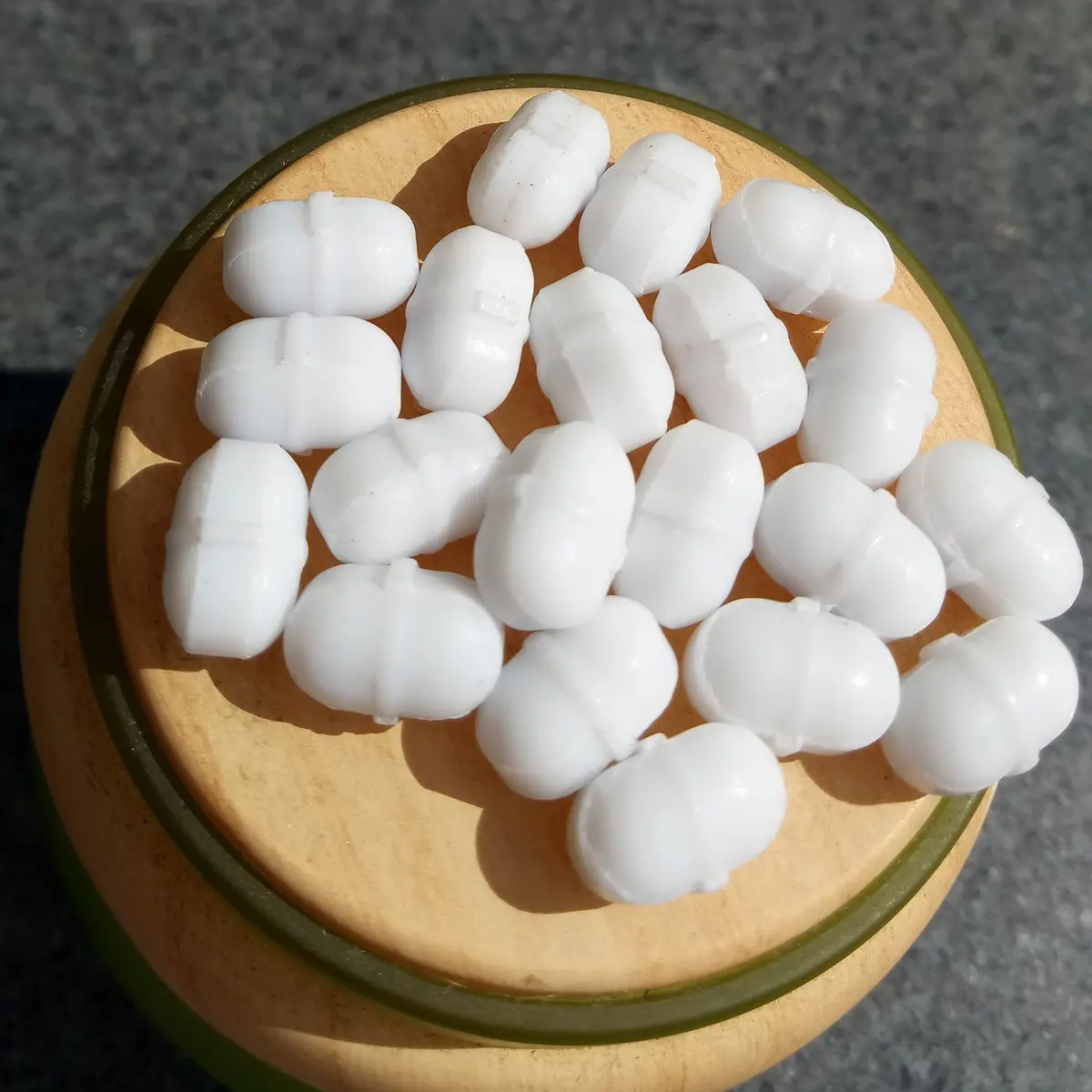 BBTCTY Magnetic Stirrer Stir Bars 6mmx10mm (10PCS) | PTFE Coated Cylinder with Pivot Ring Shape - view 3
