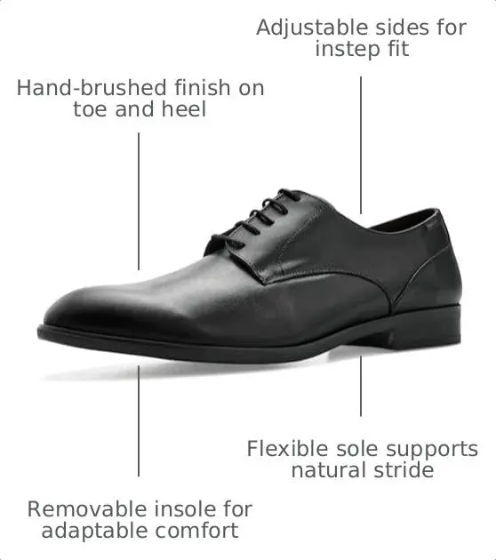 PIKOLINOS Bristol Laces Shoes Men | Leather | Removable Insole | Black - view 3