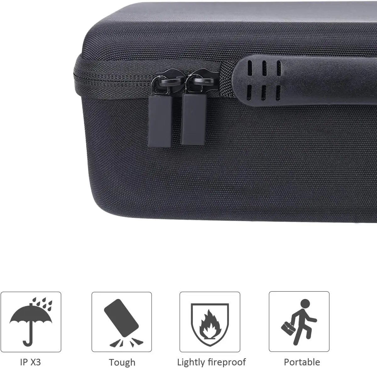 co2CREA Hard Case for Canon SELPHY CP1500/CP1300/CP1200 Photo Printer,Black | Shockproof Dustproof Water-Resistant - view 6
