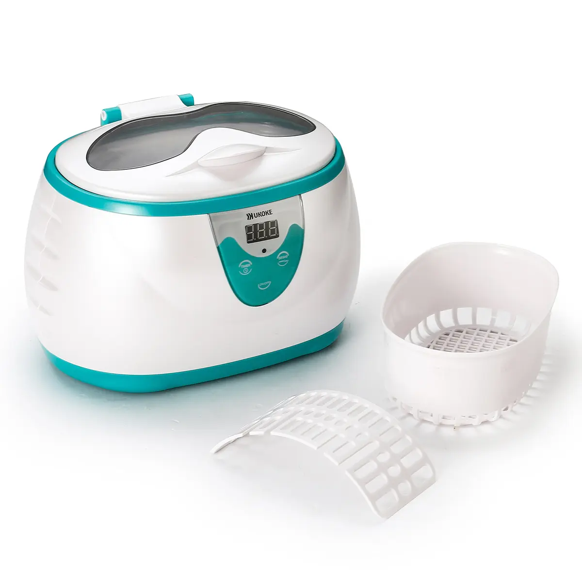 Ukoke UUC06G Ultrasonic Cleaner 600ml (20.3 fl oz) | Professional Jewelry & Eyeglass Cleaner with Digital Timer - view 7