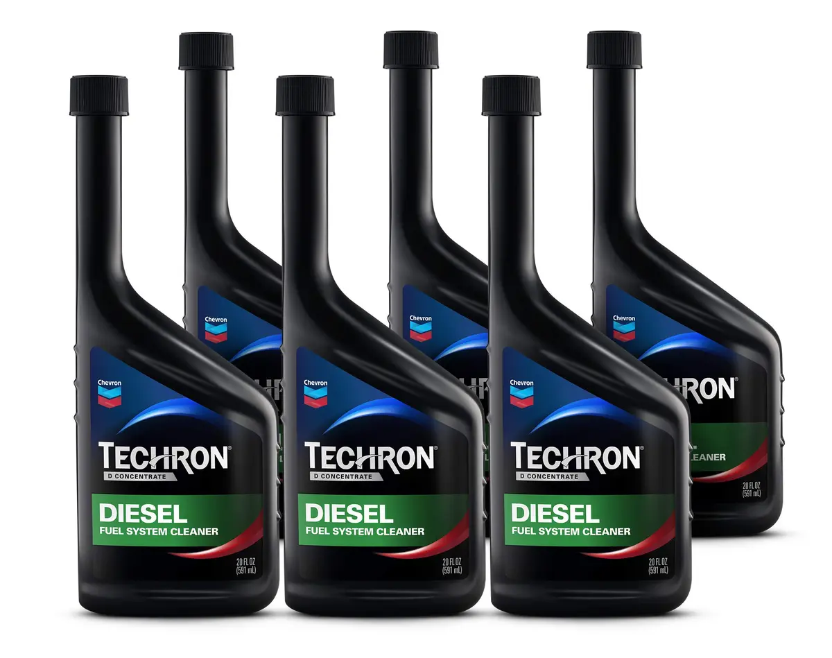 Chevron Techron D Concentrate Diesel Fuel System Cleaner 20 Fl Oz (Pack of 6) | Cleans Injectors & Restores Performance - main product image