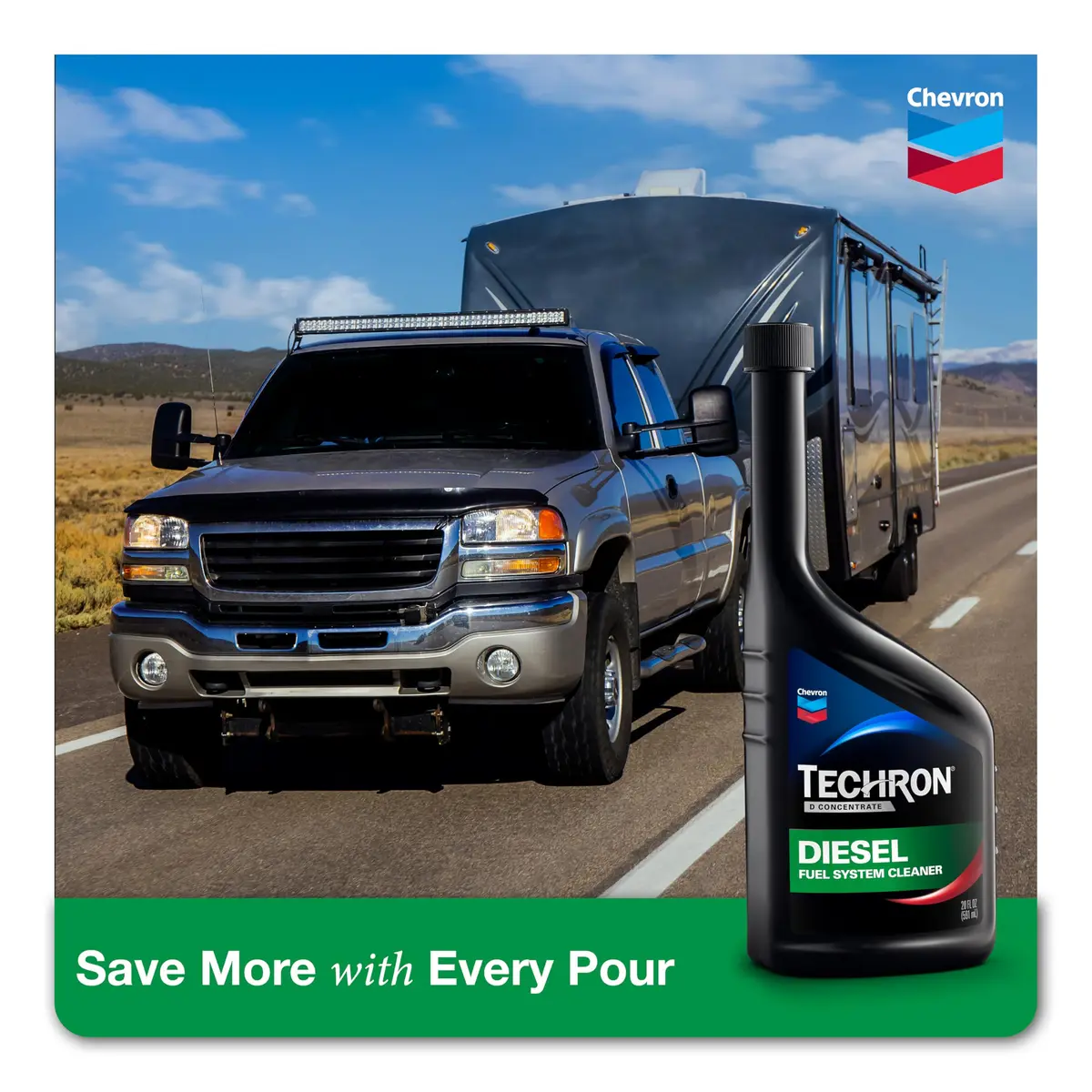 Chevron Techron D Concentrate Diesel Fuel System Cleaner 20 Fl Oz (Pack of 6) | Cleans Injectors & Restores Performance - view 2