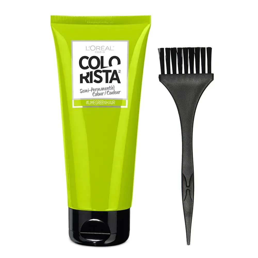 L'Oreal Paris Colorista Semi-Permanent Hair Color - Lime Green for Light Blonde or Bleached Hair - view 3