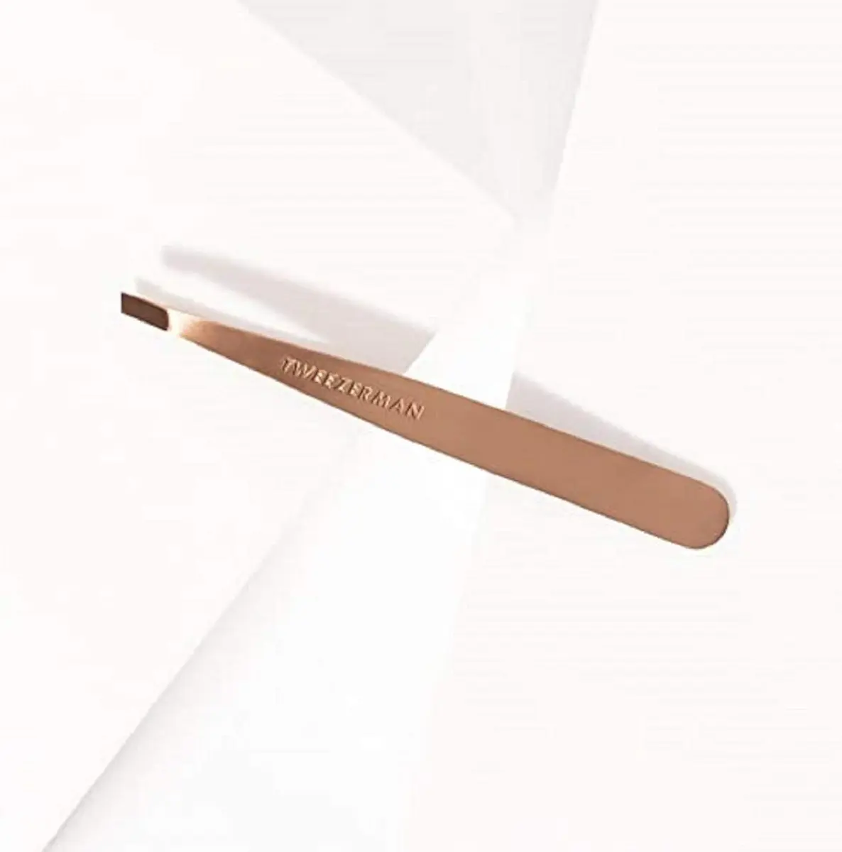 Tweezerman Slant Tweezer – Tweezerman Tweezers for Eyebrows Rose Gold | Precise, Hand-Filed Tips - view 4