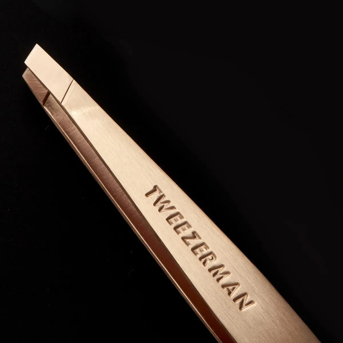 Tweezerman Slant Tweezer – Tweezerman Tweezers for Eyebrows Rose Gold | Precise, Hand-Filed Tips - view 6