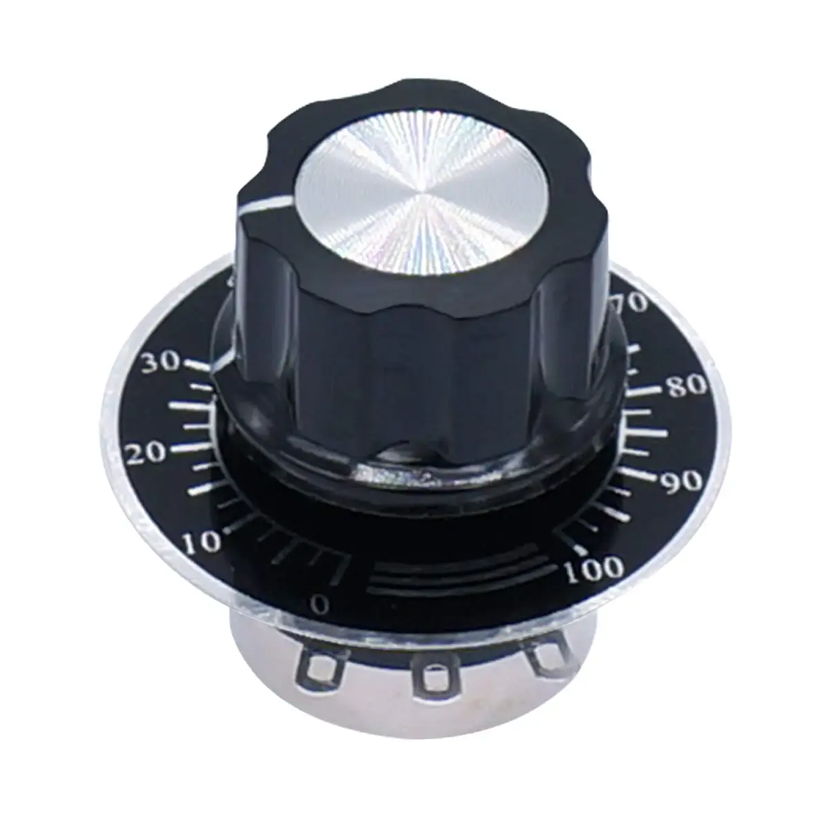 Taiss RV24YN20S 500K Ohm Rotary Potentiometer 6mm Shaft | Single Turn Carbon Film for Speed Control - view 5