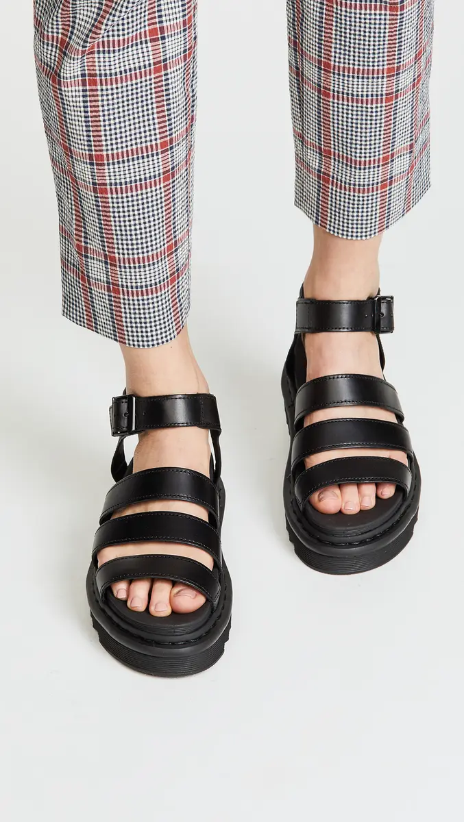 Dr. Martens Blaire Fisherman Sandal, Black Brando Leather | Lightweight, Durable & Comfortable for Women - view 2