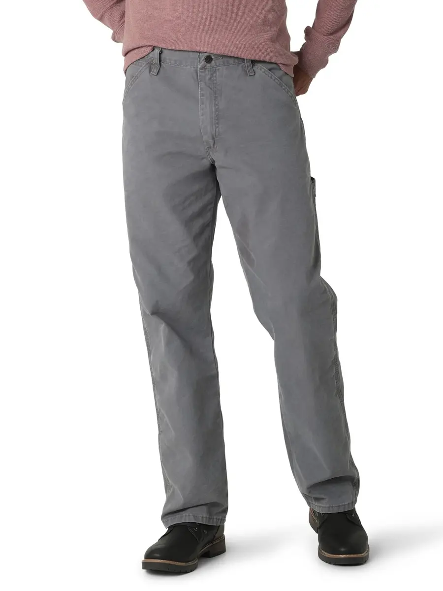 Wrangler Authentics Men's Classic Carpenter Jean, Rock Gray, 40W x 34L | Durable Work & Casual Style - main product image