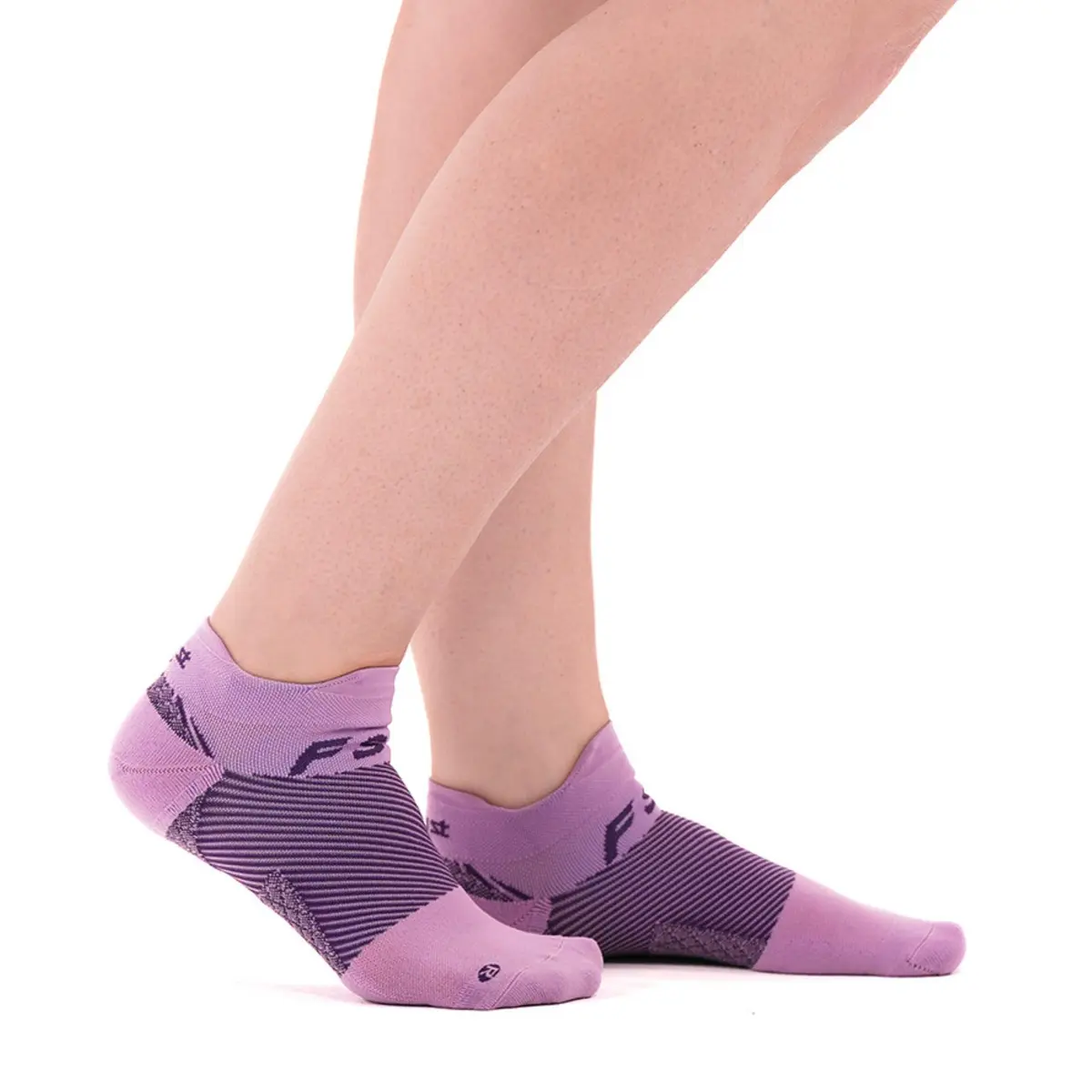 OrthoSleeve FS4 Plantar Fasciitis Compression Socks Large Black No-Show | Medical Grade Support for Foot Health - view 7