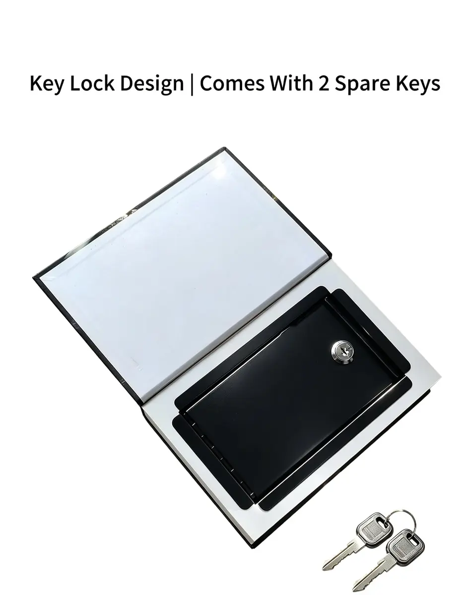 Misslanonly Alice in Wonderland Book Safe with Key Lock | Discreet Book Disguise for Valuables - view 6