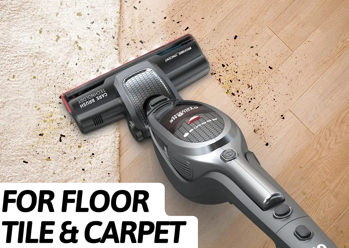 Roomie Tec SlimVac Upright Cordless Vacuum Cleaner, Stick Vac, 2200mAh Batt | LED Floor Head, Lightweight, Beater Bar - view 3