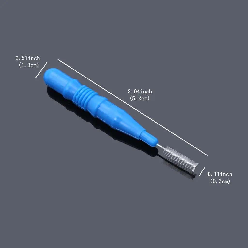 ewinever Interdental Brush 50 Count | Safe Nylon Coated for All Family (70-120 chars) - view 3