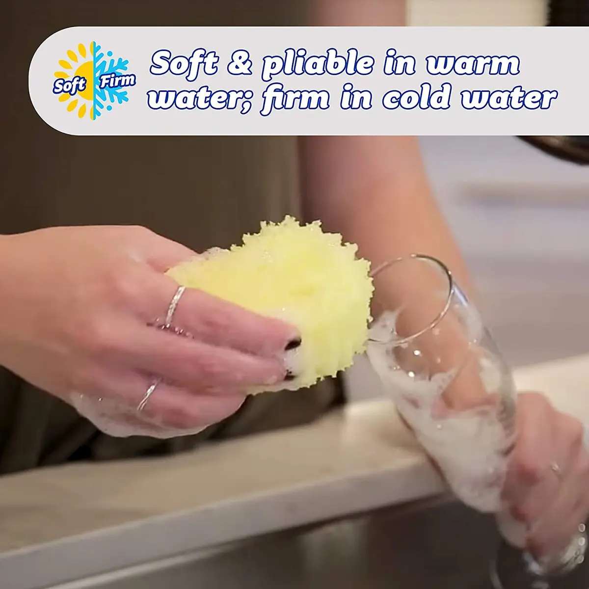 Scrub Daddy Original Smiley Scrubber Sponge | Temperature Controlled Cleaning - view 4