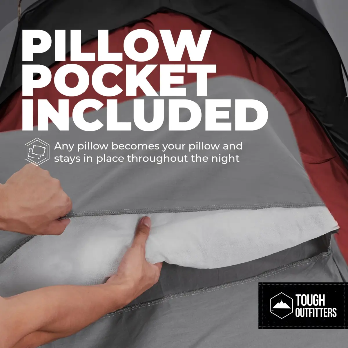Tough Outdoors Ultralight Sleeping Bag Liner - Rectangular Travel Sheet - 219cm (85") - Gray - view 4