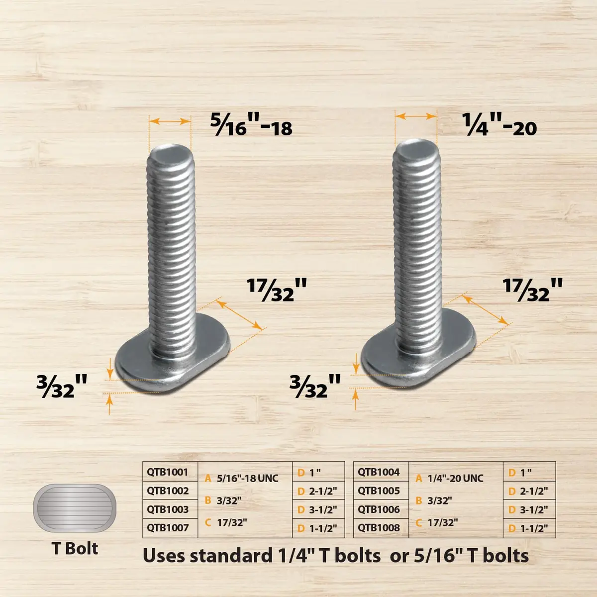 POWERTEC 71118 24 Inch Double-Cut Profile Universal T-Track with Predrilled Mounting Holes | Versatile Woodworking Accessory - view 3