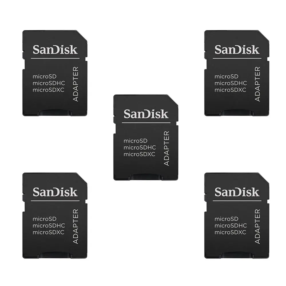 SanDisk MicroSD to SD Adapter 5-Pack | Works with Cards up to 32GB Capacity - main product image