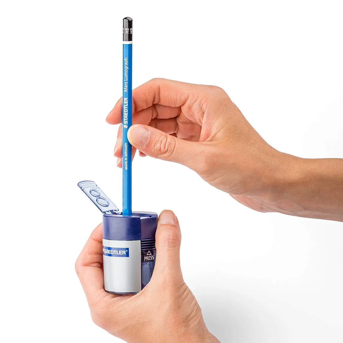 STAEDTLER Pencil Sharpener Double-hole Tub 2 Pack | Compact & Durable for Students & Artists - view 5