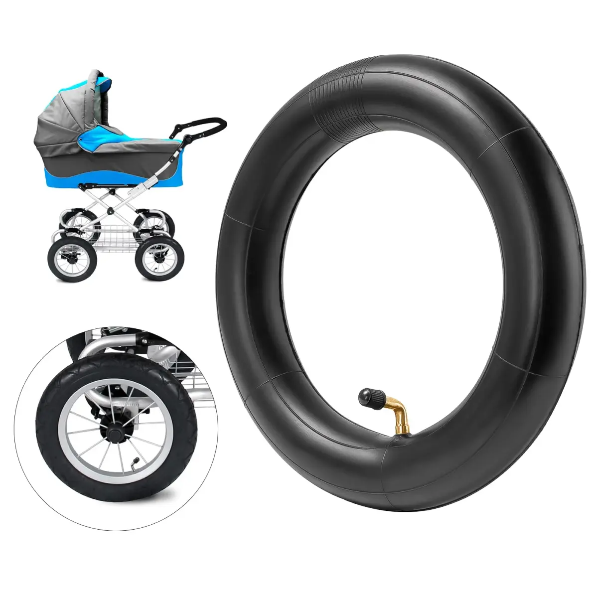 StaiBC Heavy-Duty 10x2.125 Inner Tube for Scooters & Bikes - 2 Pack, 54-152mm (10x2.125 inches) - view 5