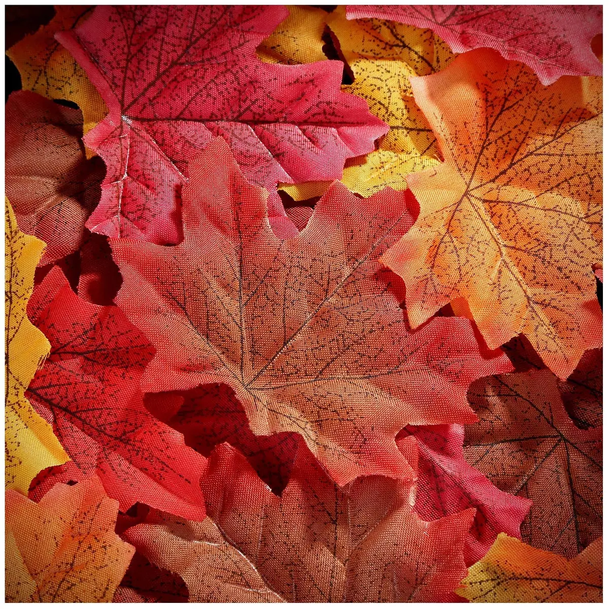 Whaline 300Pcs Fall Artificial Maple Leaves 3.35 Inch | Vivid Autumn Decor for Events & Home - main product image