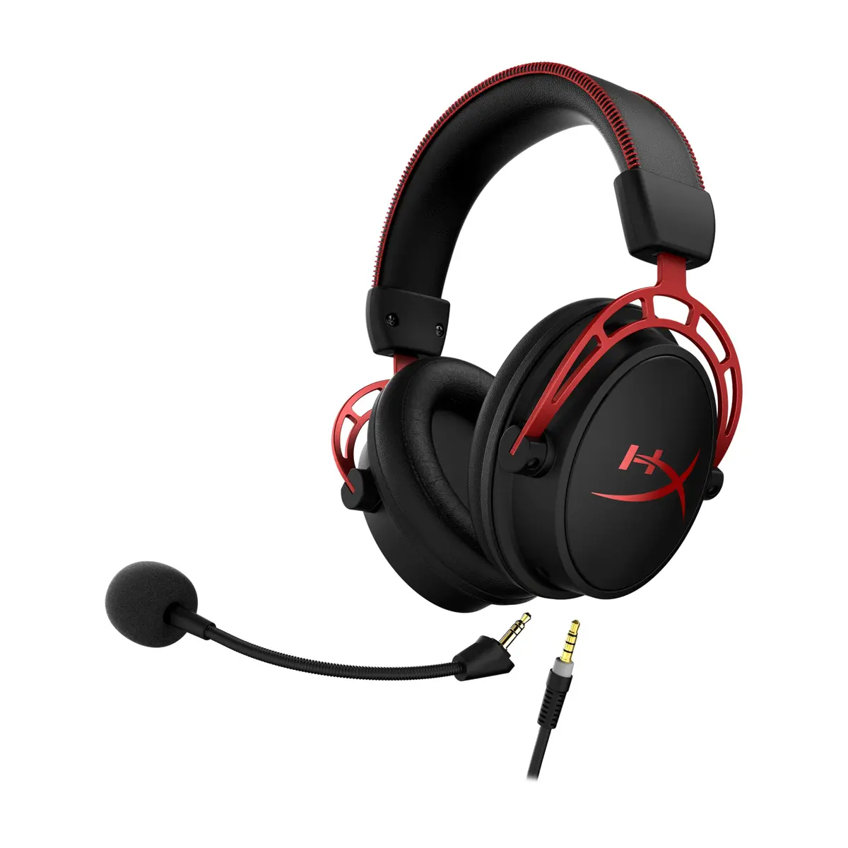 HyperX Cloud Alpha Gaming Headset, Red | Dual Chamber Drivers, Legendary Comfort, Aluminum Frame - view 3