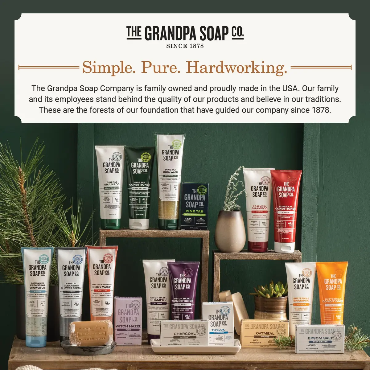 The Grandpa Soap Company Witch Hazel Shampoo 8 Fl Oz | Vegan & Cruelty Free, All Hair Types - view 7