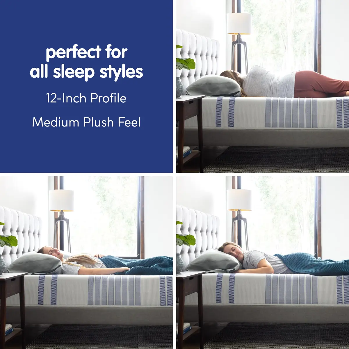Vibe Gel Memory Foam Mattress 12-Inch Twin | CertiPUR-US Certified Cooling Bed - view 2