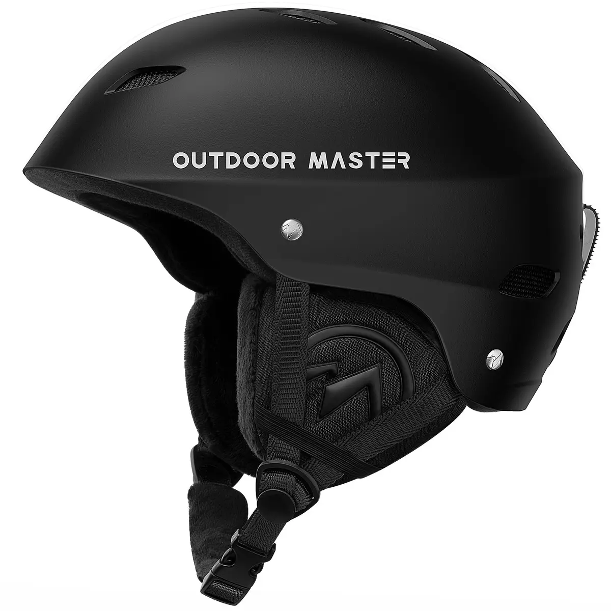 OutdoorMaster Kelvin Ski Helmet - Snowboard Helmet for Men, Women & Youth (Black, Small) | Safety & Comfort - main product image