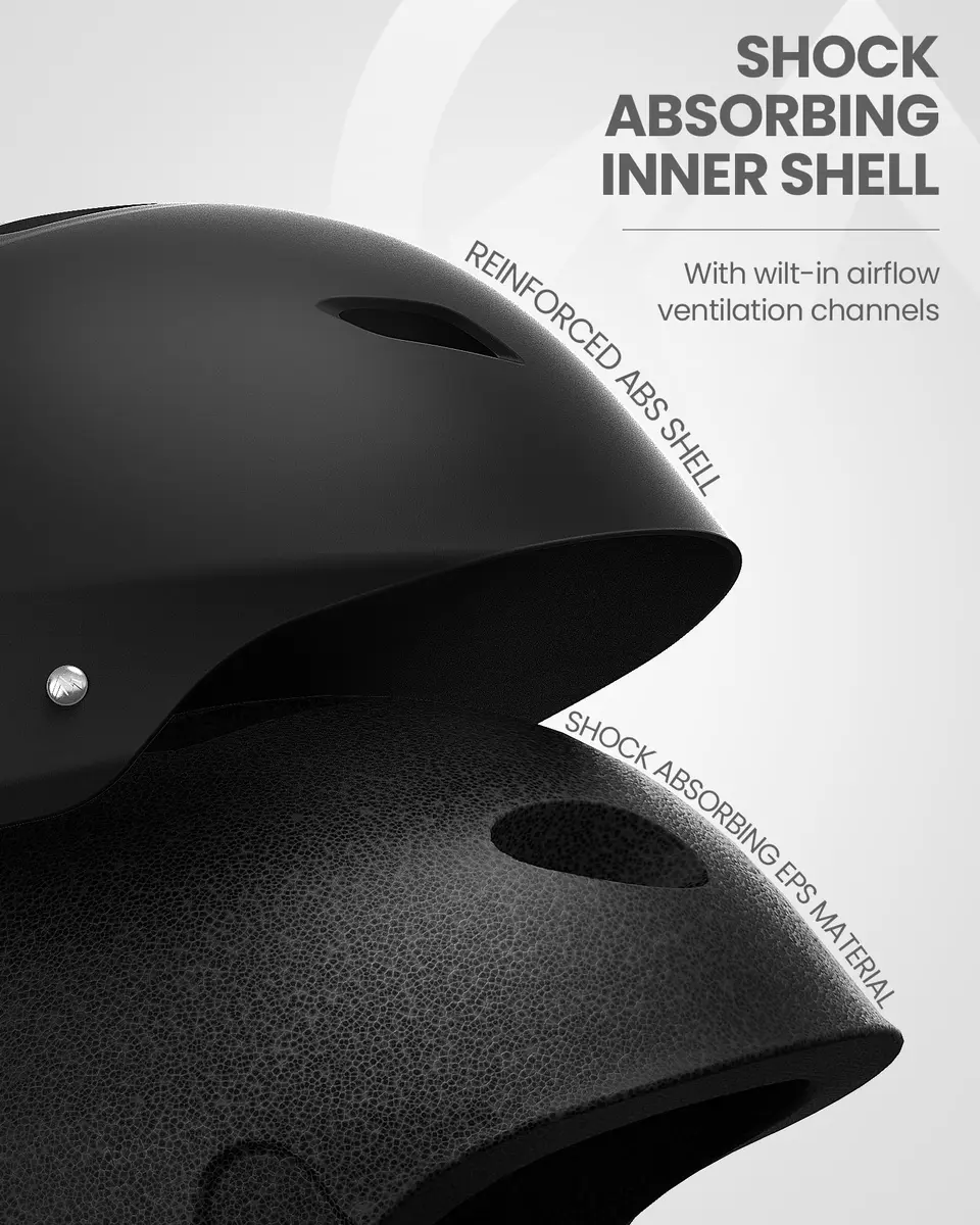 OutdoorMaster Kelvin Ski Helmet - Snowboard Helmet for Men, Women & Youth (Black, Small) | Safety & Comfort - view 2