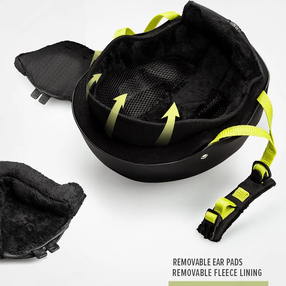 OutdoorMaster Kelvin Ski Helmet - Snowboard Helmet for Men, Women & Youth (Black+Lemon,L) | Comfortable Safety & Ventilation - view 4