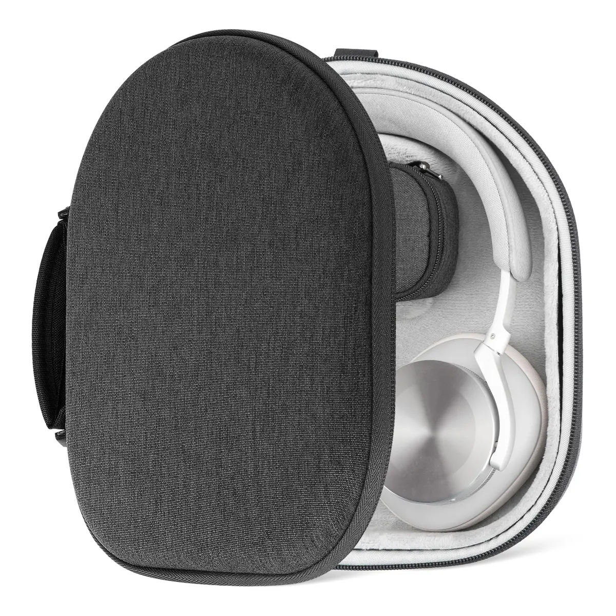 GEEKRIA Geekria Shield Headphones Case Compatible with Bang & Olufsen Beoplay HX, H100, H95, H9 3rd Gen, H9i, Beocom Portal, Dark Grey | Hard Shell Travel Bag - main product image