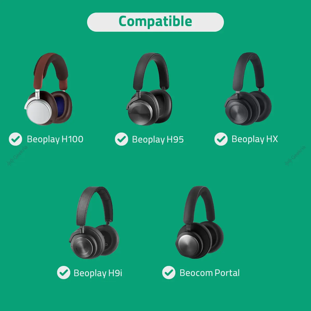 GEEKRIA Geekria Shield Headphones Case Compatible with Bang & Olufsen Beoplay HX, H100, H95, H9 3rd Gen, H9i, Beocom Portal, Dark Grey | Hard Shell Travel Bag - view 6