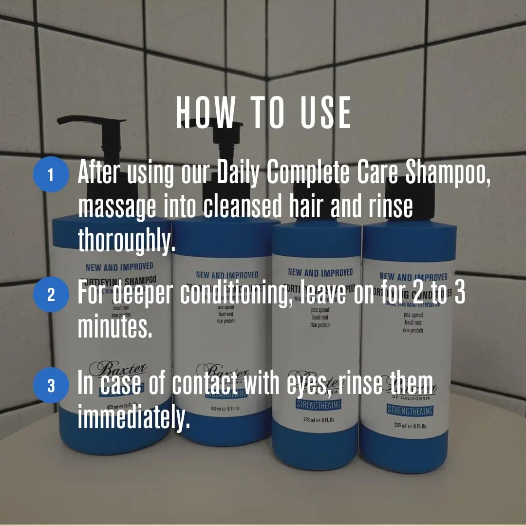 Baxter of California Daily Fortifying Shampoo – Mint, 16 Oz | Invigorating, Repairing & All Hair Types - view 5