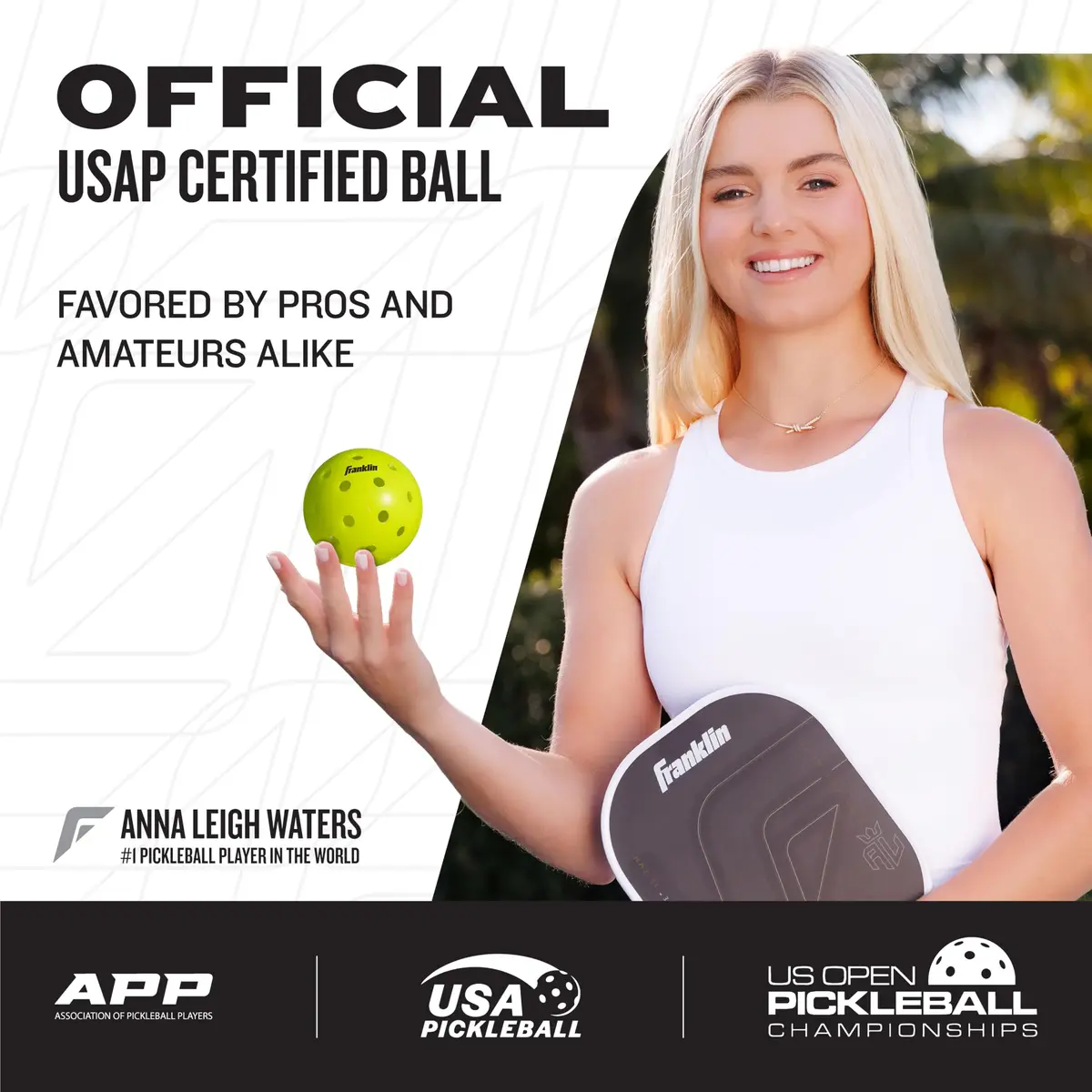 Franklin Sports X-40 Outdoor Pickleballs (12 Pack) | USAPA Approved, Precision Drilled Holes, True Flight & Spin - view 2