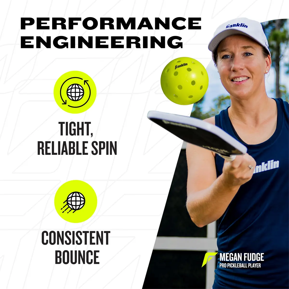 Franklin Sports X-40 Outdoor Pickleballs (12 Pack) | USAPA Approved, Precision Drilled Holes, True Flight & Spin - view 3