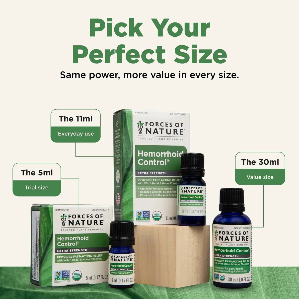 Forces of Nature Hemorrhoid Treatment Extra Strength 5ml | Organic Homeopathic Oil for Fast Relief - view 5