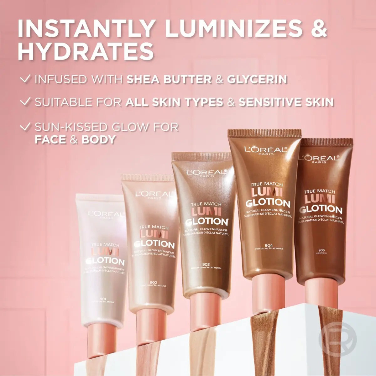 L'Oreal Paris True Match Lumi Glotion Natural Glow Enhancer 40ml (1.35 Fl Oz) | Hydrating Liquid Highlighter for Sun-Kissed Glow - view 6
