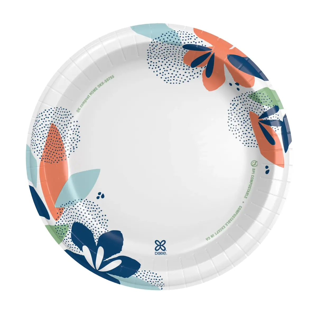 Dixie Large Paper Plates 10 Inch 54 Count | 2X Stronger, Soak-Proof, Cut-Resistant - view 2