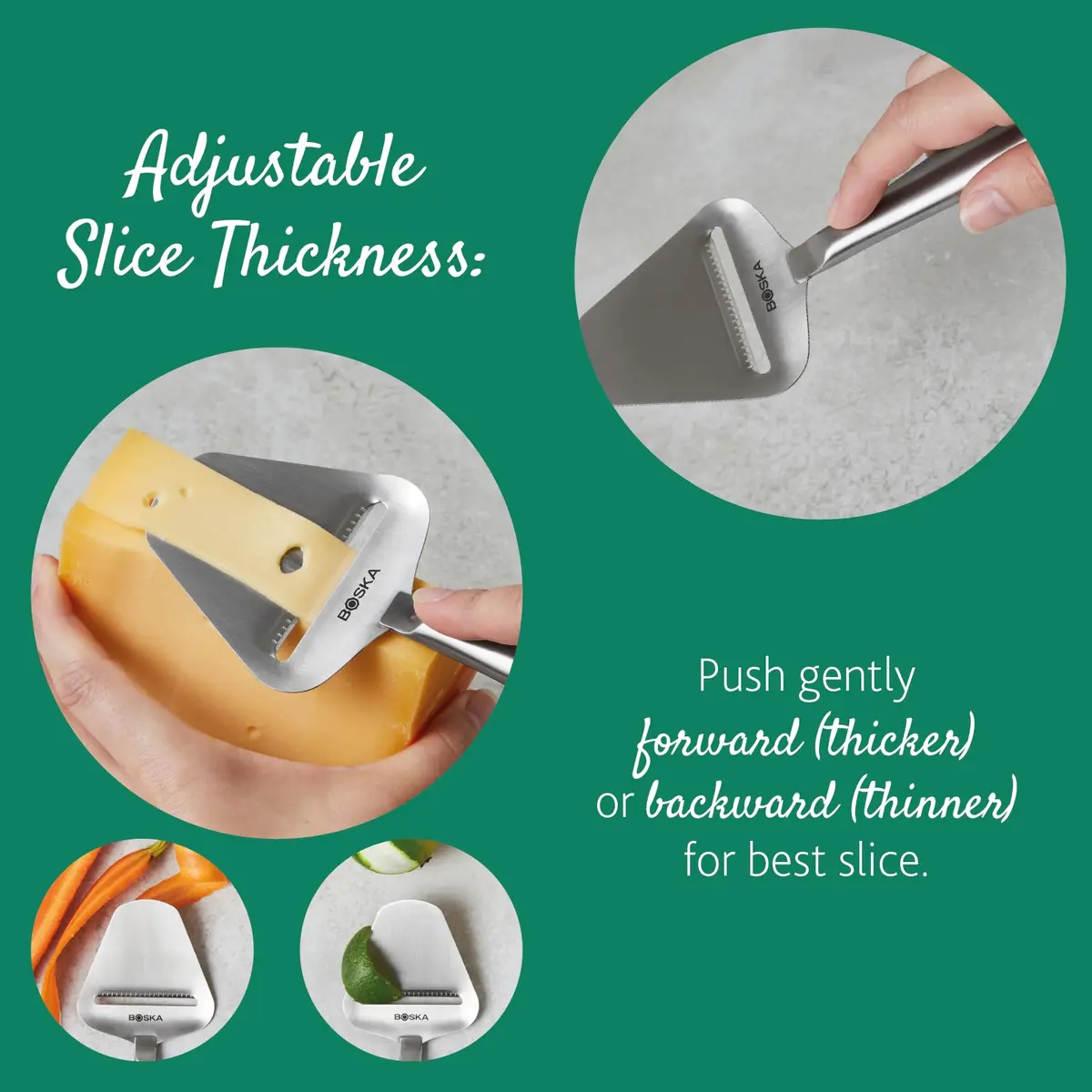 BOSKA Copenhagen Cheese Slicer | 29 cm (11.42 inches) Stainless Steel - view 9