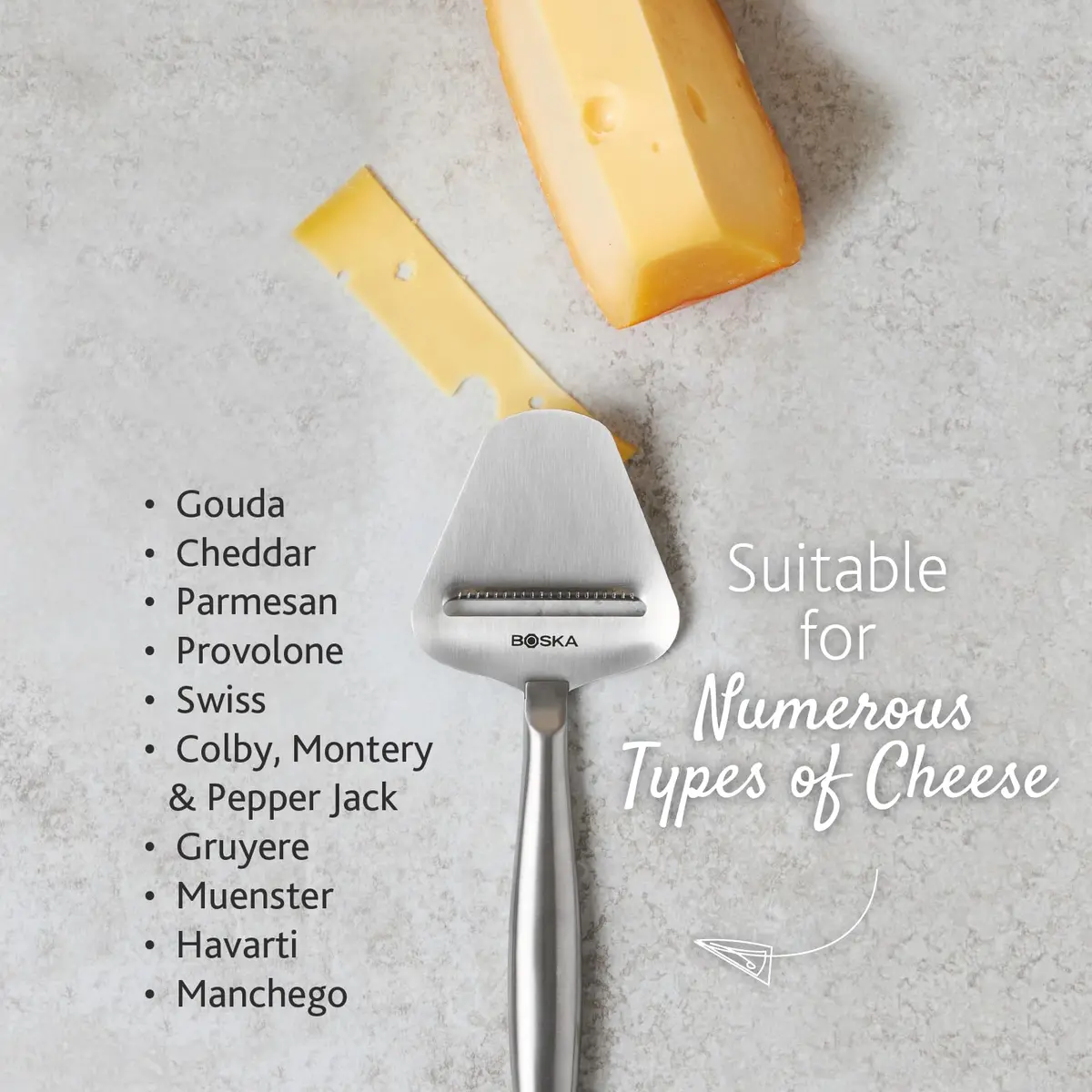 BOSKA Copenhagen Cheese Slicer | 29 cm (11.42 inches) Stainless Steel - view 3