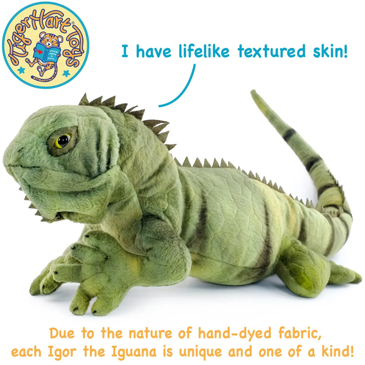 TigerHart Igor The Iguana Stuffed Animal Plush Lizard 67cm (26.5 in) | ASTM-Tested Safety - view 6