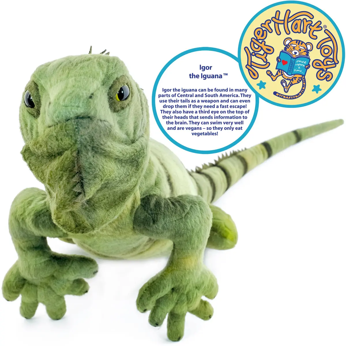 TigerHart Igor The Iguana Stuffed Animal Plush Lizard 67cm (26.5 in) | ASTM-Tested Safety - view 3