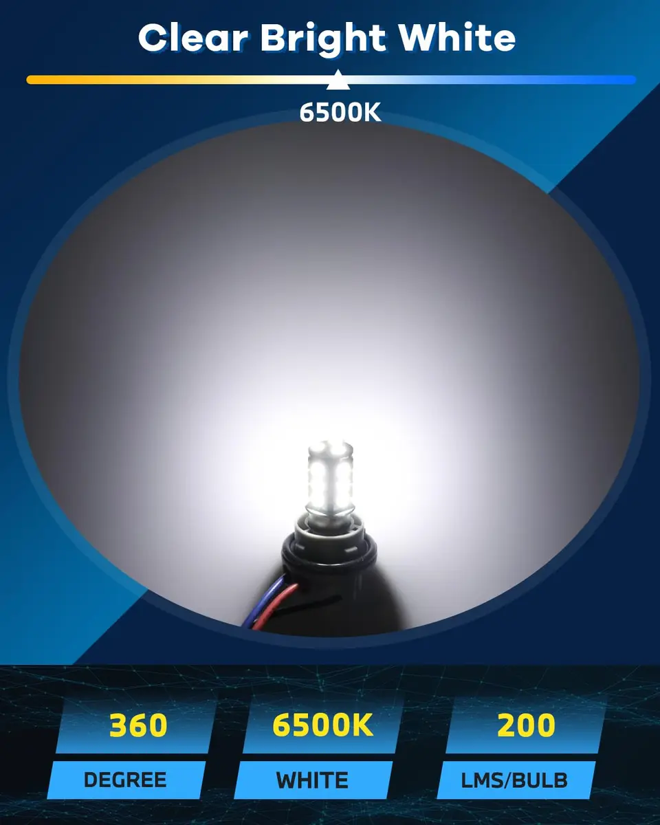 Alopee 12pcs 1142 LED Bulb 12V Bright White | Double Contact RV Camper Light (110c) - view 4