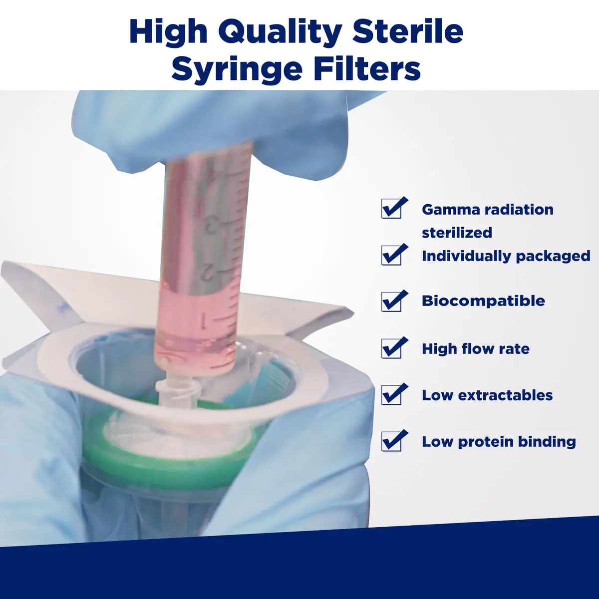 Membrane Solutions Syringe Filter Sterile PES 0.22µm 33mm Individually Packed - view 4